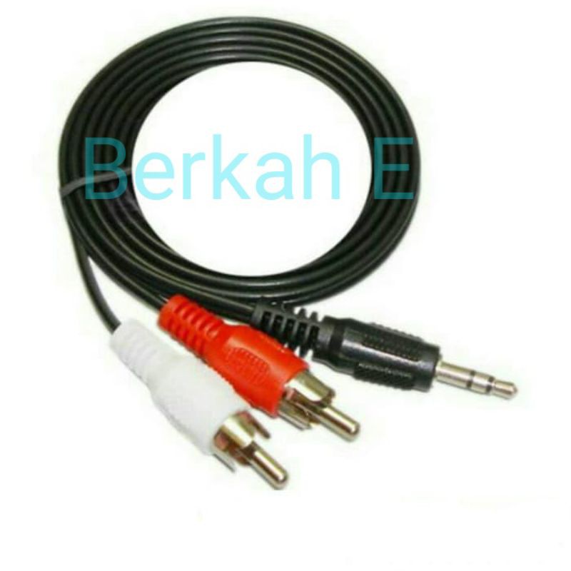 Kabel audio jack 3,5mm 2in1 To RCA/ Kabel audio speaker hp