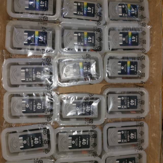 Cartridge canon 40 dan 41 lostpack original segel