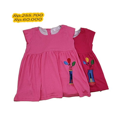 HIPOfant Pakaian Dress Baju Bayi Baby dan Anak Perempuan Original Berkualitas 6-9 Bulan Brand Mall D