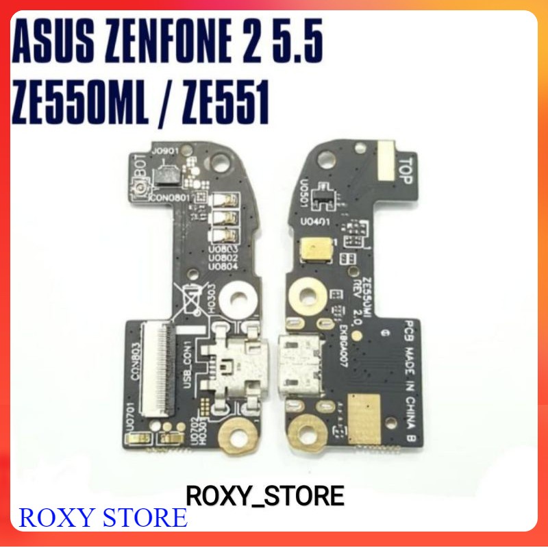 Board Charger Papan Cas PCB Asus Zenfone 2 5.5 ZE551ML ZE550ML Mic