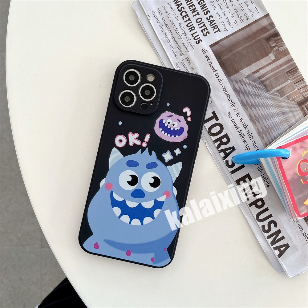 Soft Case Motif Monster Besar Untuk iPhone 14 / 13 / 12 / 11 Pro Max 13mini 12mini X Xs Max Xr 7plus 8plus 6plus 6 6s 7 8