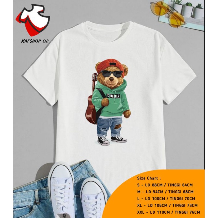 KAOS BEAR LUCU OVERSIZE CWE/KAOS DISTRO