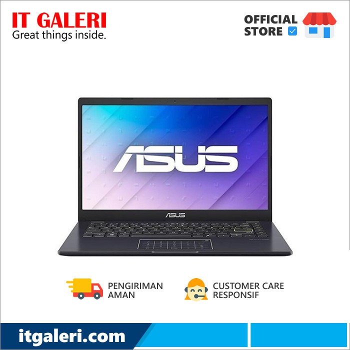 [Backlit Chiclet Keyboard] Laptop ASUS E410MA-BV451VIPS PEACOCK BLUE/BLK | BONUS OHS 2019