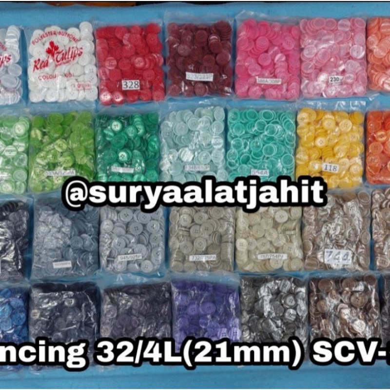 Kancing Italy 21m/32/4L SCV-10 @1grs =rp.42.000/144pcs