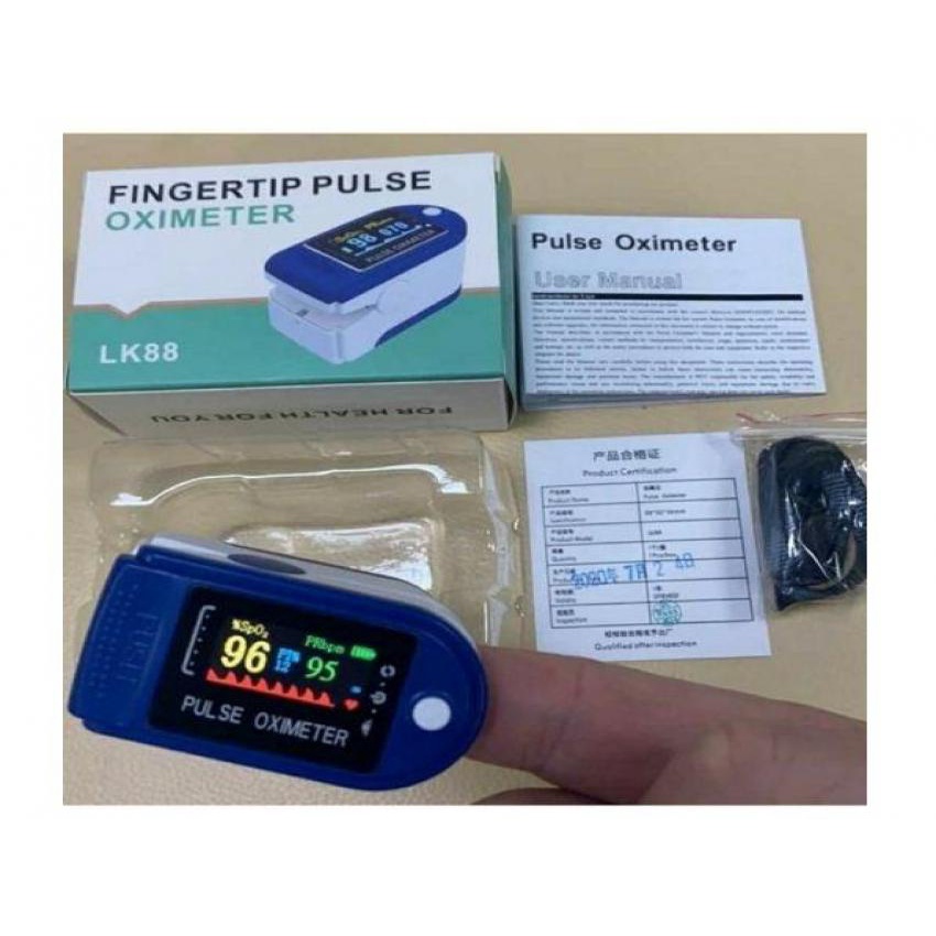 Oxymeter Oksimeter Fingertip Pulse SPO2 PRbpm LK88