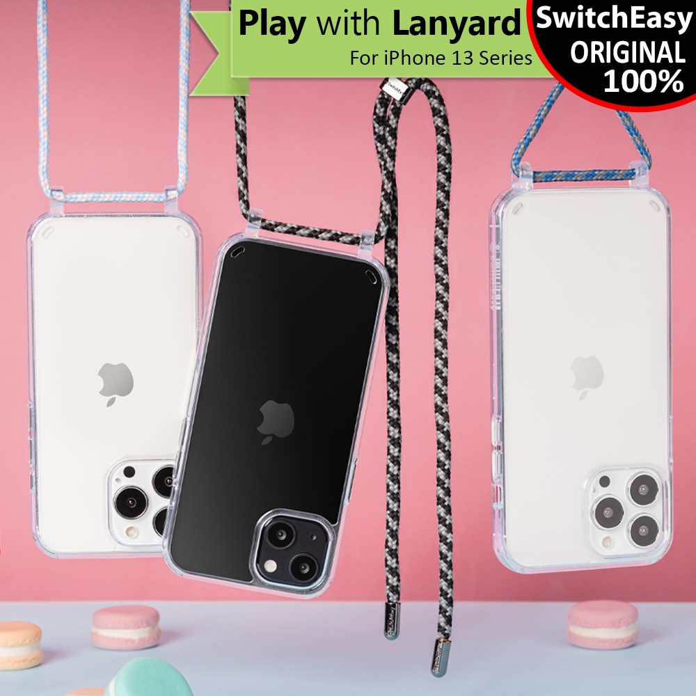 Original Case iPhone 13 Pro Max Mini SwitchEasy Play Casing Lanyard