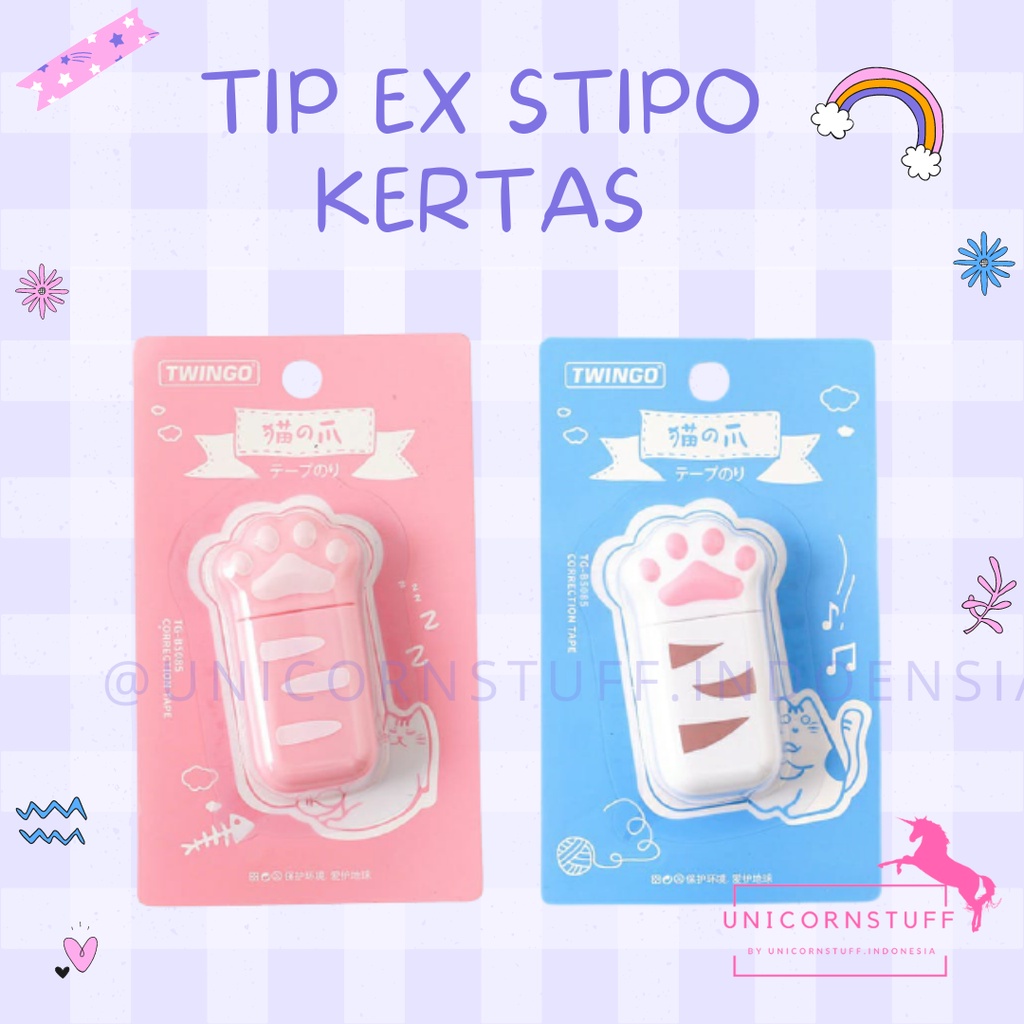 Tip Ex Lucu Tipex Stipo Correction Tape Kertas Tipe X Sekolah Cewek Alat Tulis