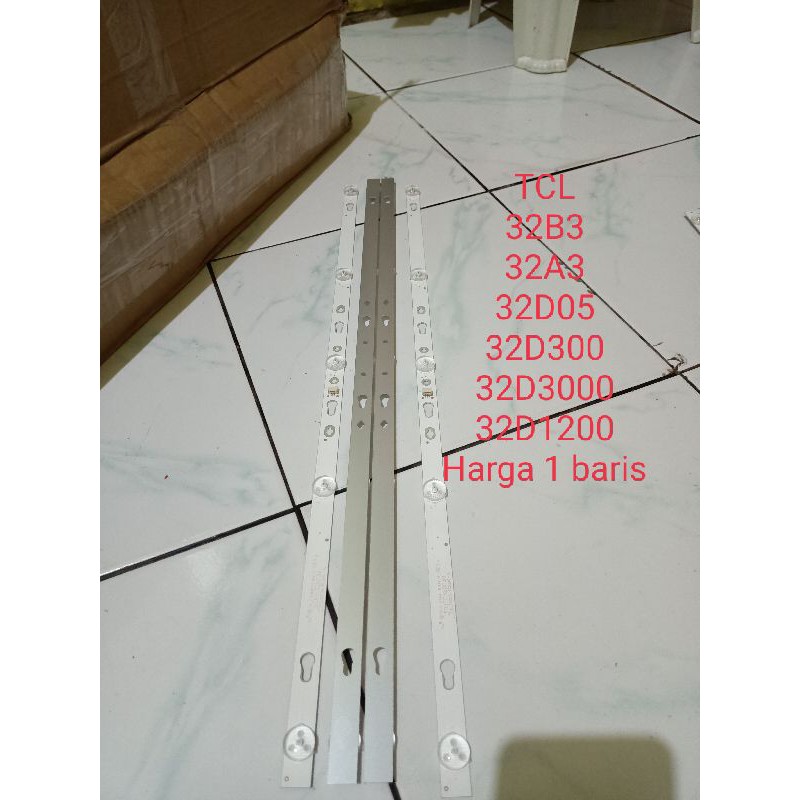 Lampu LED backlight TV TCL 32inc 6V 5 kancing Ori