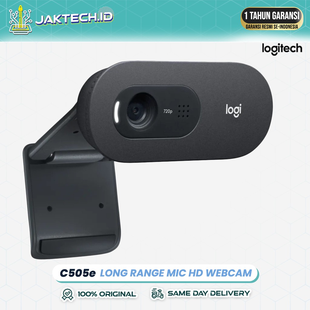 Logitech Webcam C505e LongRange Mic HD 720p Video Calling / GARANSI RESMI