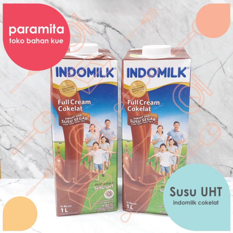 

Indomilk Susu UHT Fullcream / Cokelat 1 liter