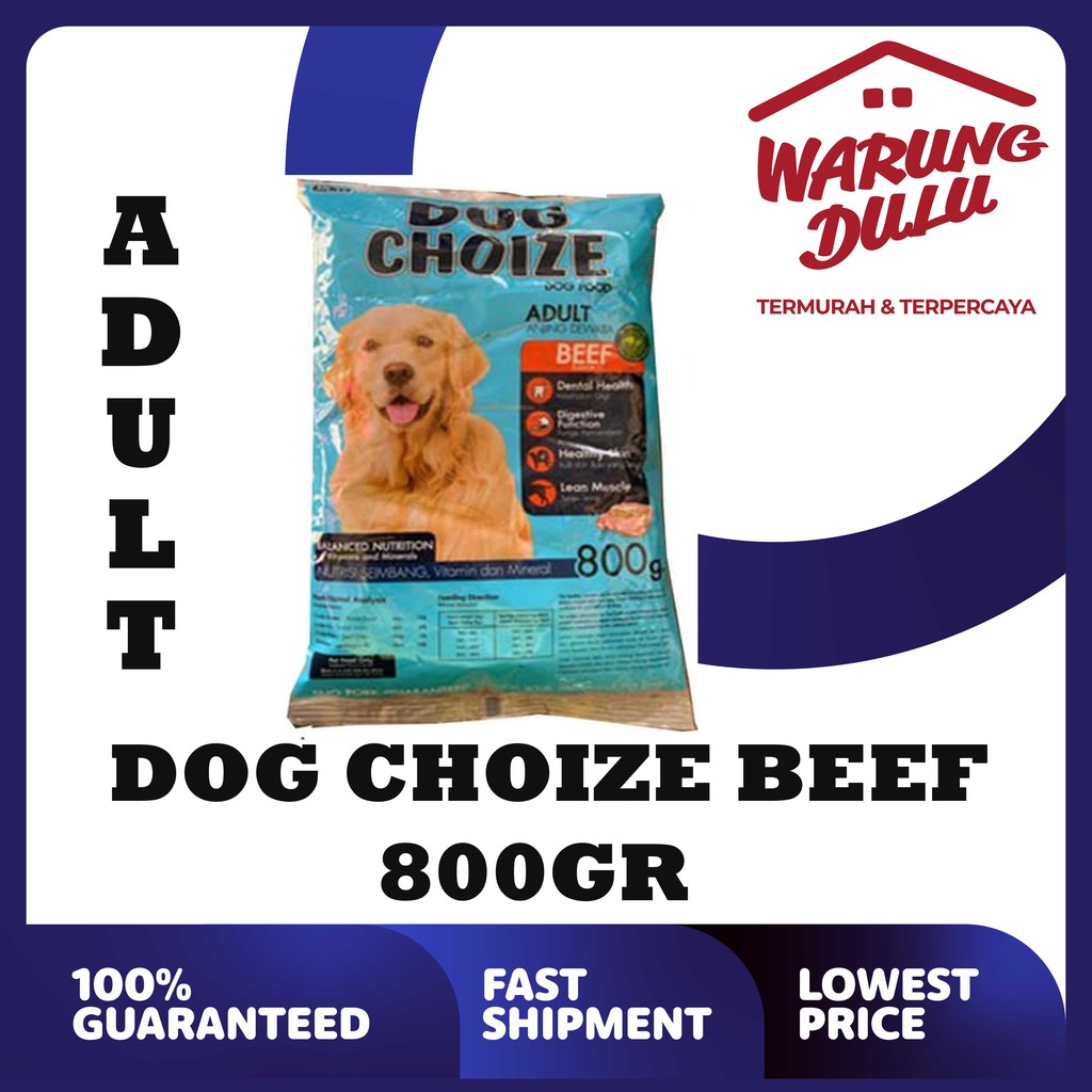 DOG CHOIZE BEEF/LAMB 800GR