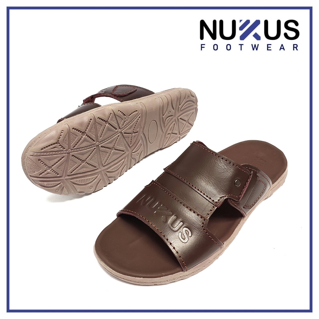 Nukus Sandal Selop Pria Kulit Asli - NK 05 GB