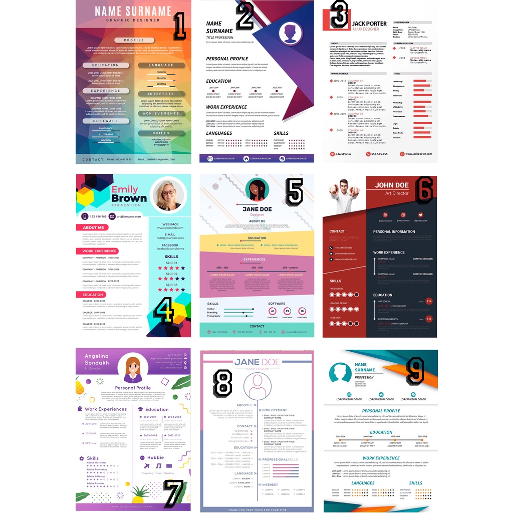 

Design dan Template CV (Curiculume Vitae) Professional dan Menarik