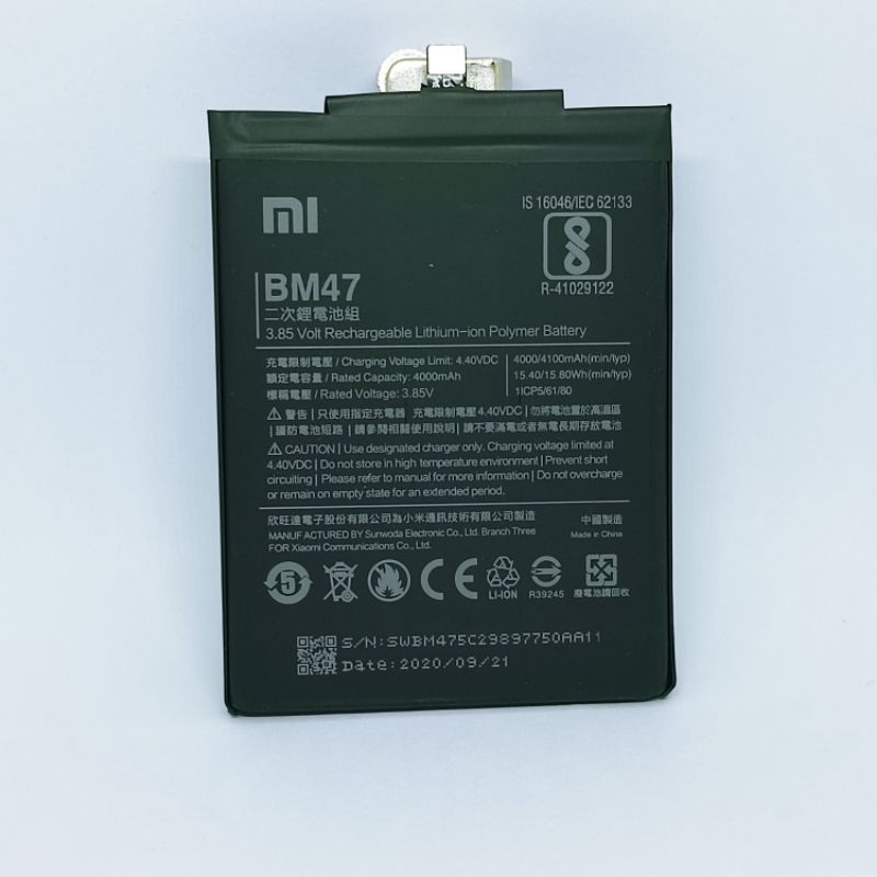 BATERAI BATRE XIAOMI REDMI 3 3S 3X 3 PRO BM47 BM 47 ORIGINAL