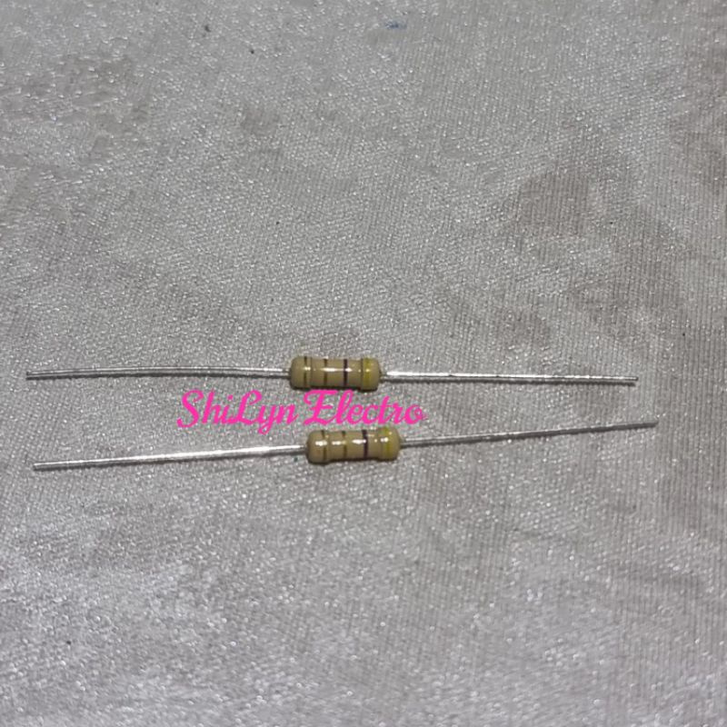 HARGA 10 PCS RESISTOR 1/2W 0.5W 1/2 0.5 WATT 1K2 1K5 1K8 2K2 2K7 3K3 4K7 5K6 6K8 8K2 OHM