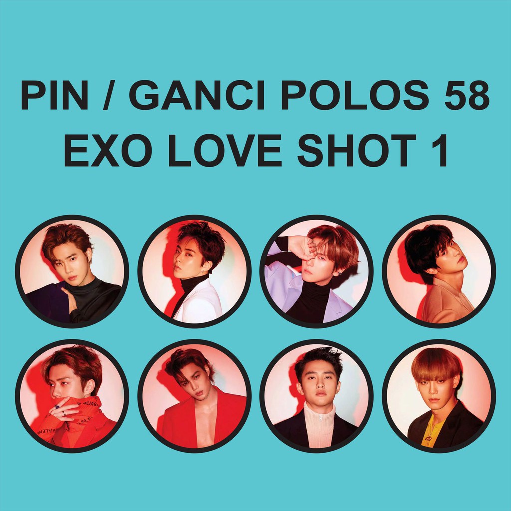 PIN / GANTUNGAN KUNCI POLOS 58 MM - EXO LOVE SHOT 1