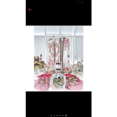 set anila dress dan cardigan by soira