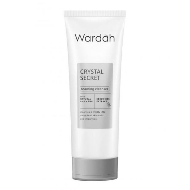 WARDAH CRYSTAL SECRET FOAMING CLEANSER/SABUN MUKA WARDAH WHITE SECRET/SABUN WHITE SECRET 100ML