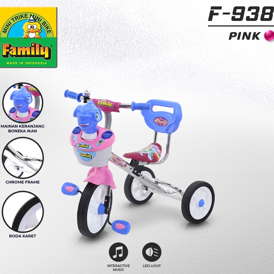 Sepeda Anak Roda Tiga Family 938
