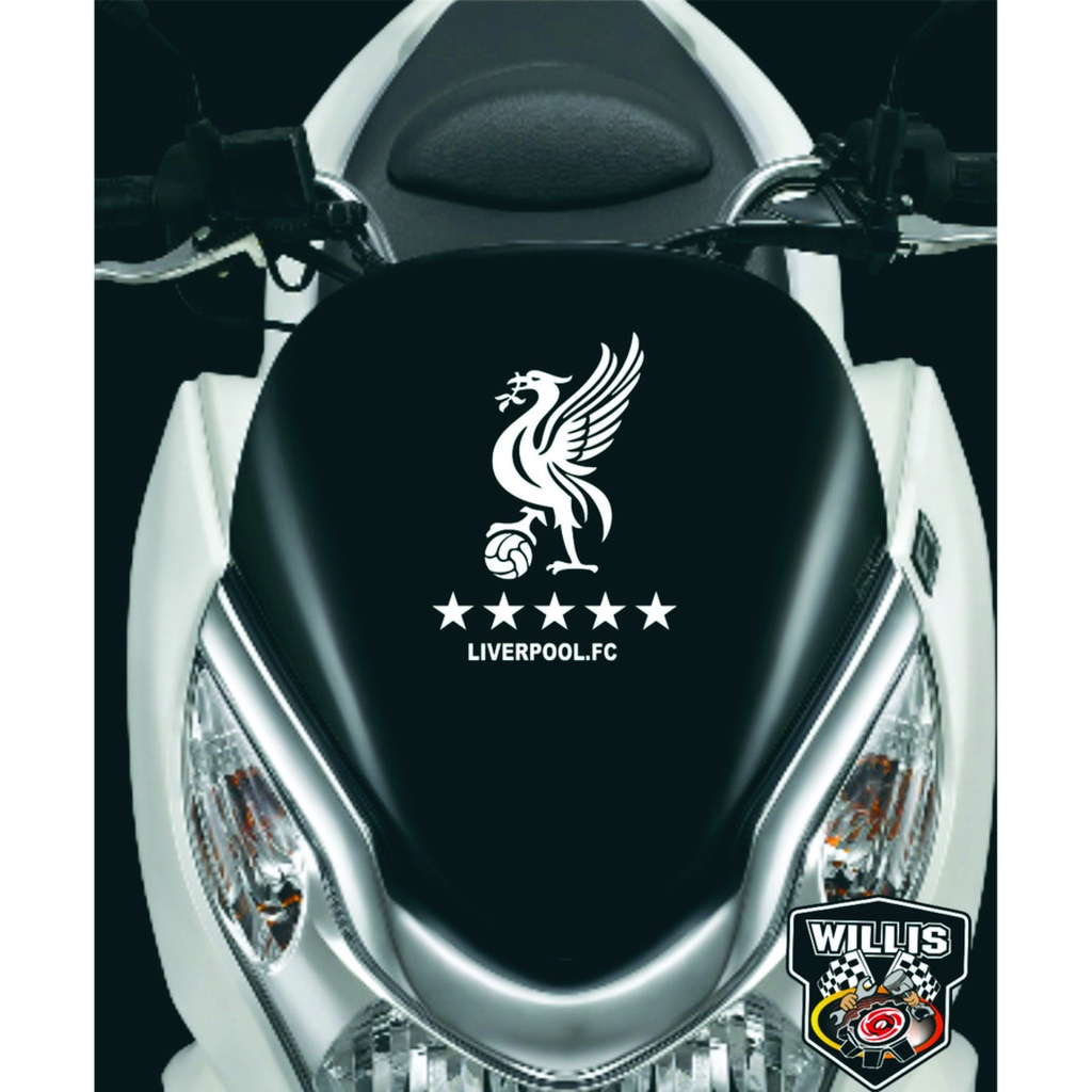 Grosir Stiker Sticker Liverpool Visor windshield Motor NMAX PCX LEXI AEROX