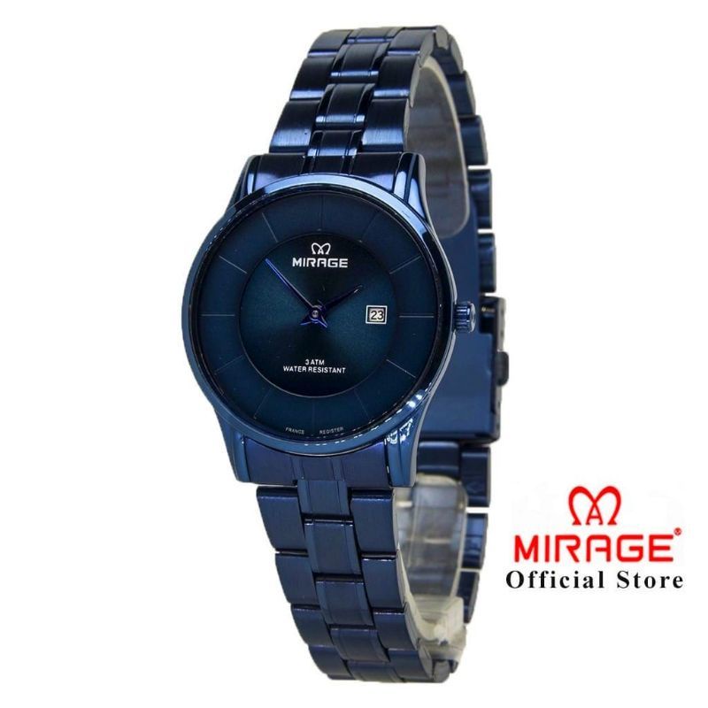 jam tangan Mirage Rante biru wanita 8670 ori