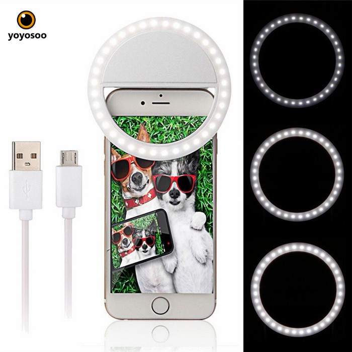 LAMPU LED LAMPU TEMPEL DI HP UNTUK SELVIE RING LIGHT SELFIE-yoyosoo