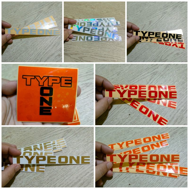 Stiker type one cutting