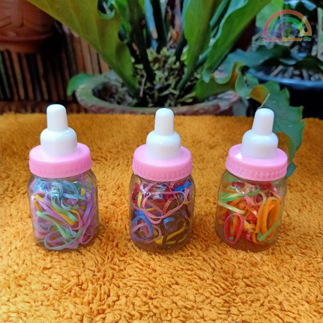 KARET JEPANG DOT MINI/ IKAT RAMBUT KARET DOT MINI/ KUNCIRAN DOT MINI/ KUNCIRAN ANAK PER PCS