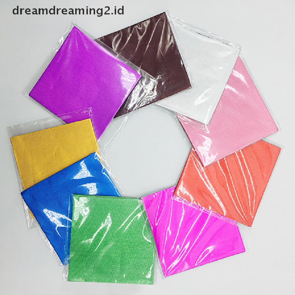 (LIKE) 100pcs Kertas Aluminum Foil Untuk Permen / Cokelat / Gula / Makanan