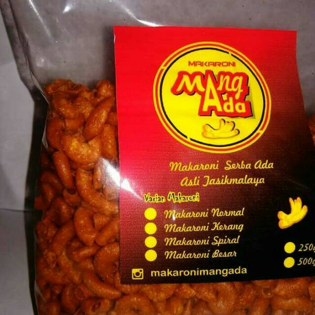 

Makaroni Mang Ada Enak Gurih Renyah Pedas 250 Gram