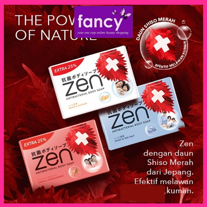 Jual Zen Antibacterial Bar Soap 70 gr Sabun Batang Mandi Kesehatan
