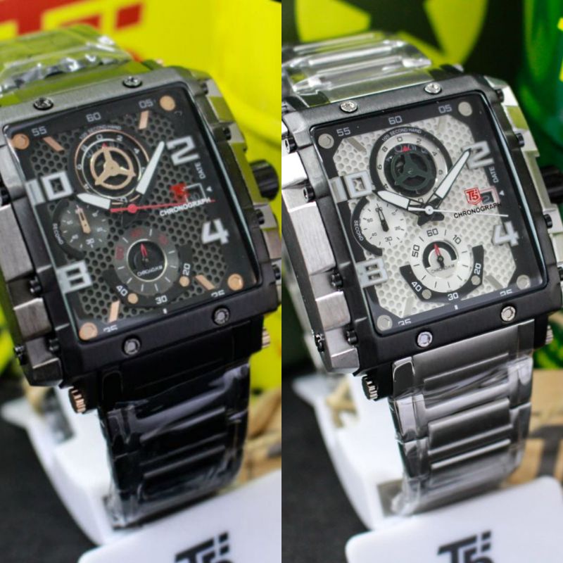 JAM TANGAN PRIA T5 3802 Crono Aktif Rantai  Original