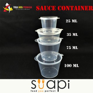 Jual Sauce Container Ml Suapi Cup Sambal Cup Saos Tempat Saos Plastik Pcs Shopee