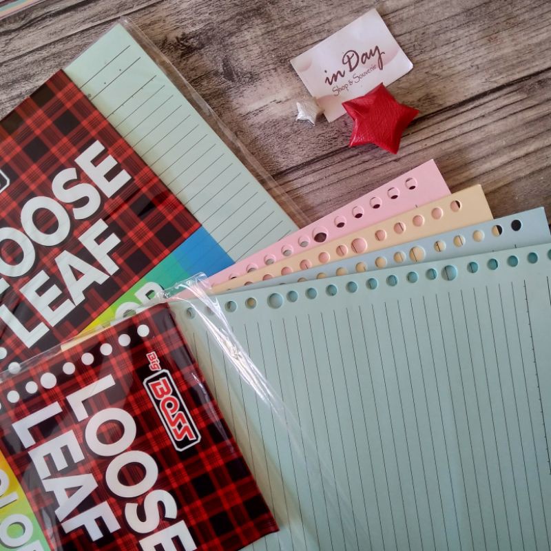 

Loose Leaf /Isi Binder 4 warna | INDAY SHOP