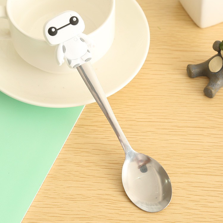 Retaily HL0004 Sendok Teh Mini Karakter Cartoon Kecil Stainless