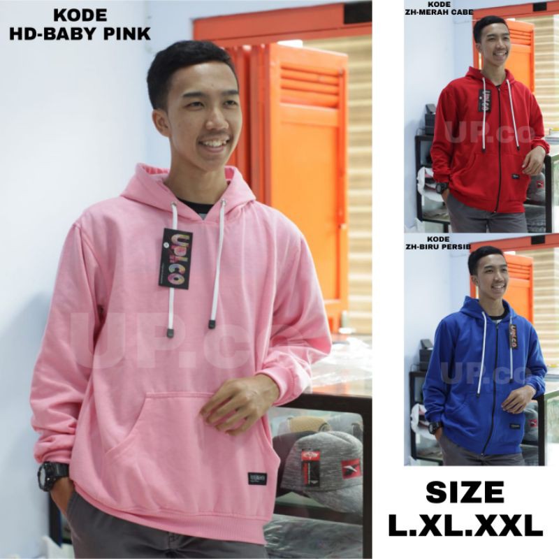 Hoodie Hodie  Switer Sweter Jaket Polos Pria Wanita Murah Original Up.co