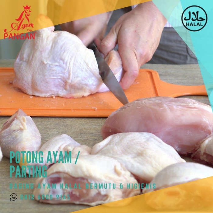 

biaya parting/potong ayam + packaging per ekor 2.000