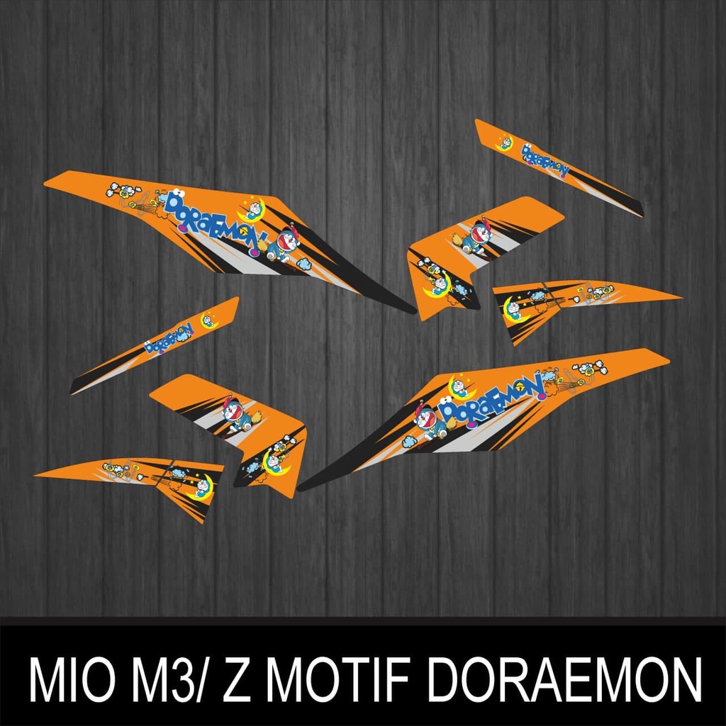 STIKER STRIPING YAMAHA MIO M3/Z MOTIF DORAEMON