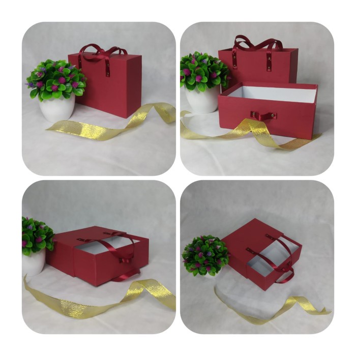 

Terlaris Hardbox / Kotak kado Model Tas P. 20 cm X L. 14cm X T. 7cm