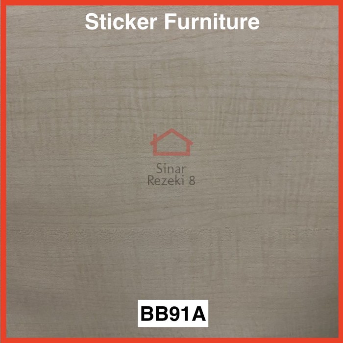 Sticker Pelapis Furniture Cokelat PVC Meja Serat Urat Kayu Lemari Alas