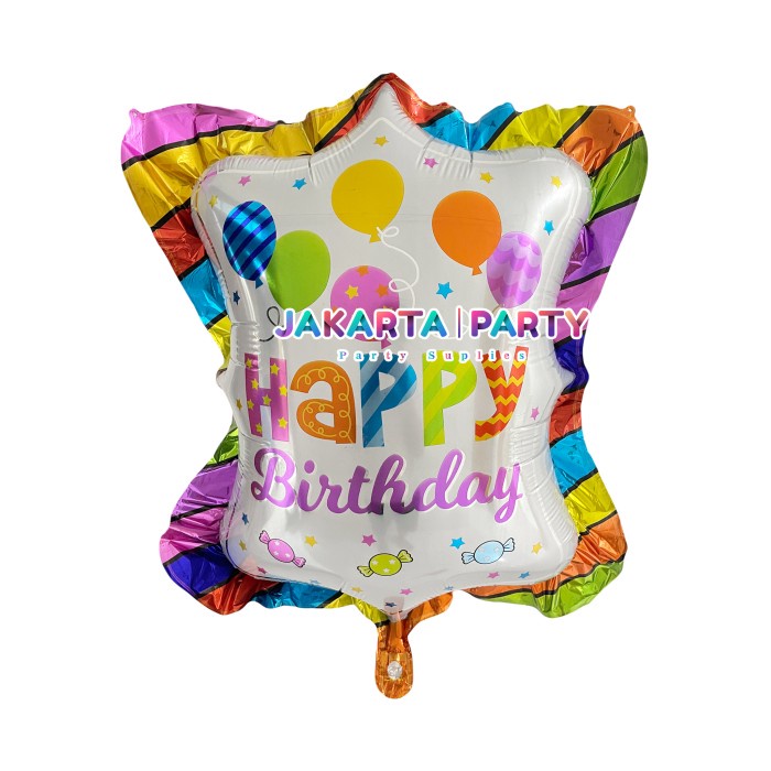 Balon Foil HBD Pillow Jumbo / Balon Karakter HBD / Balon Motif HBD