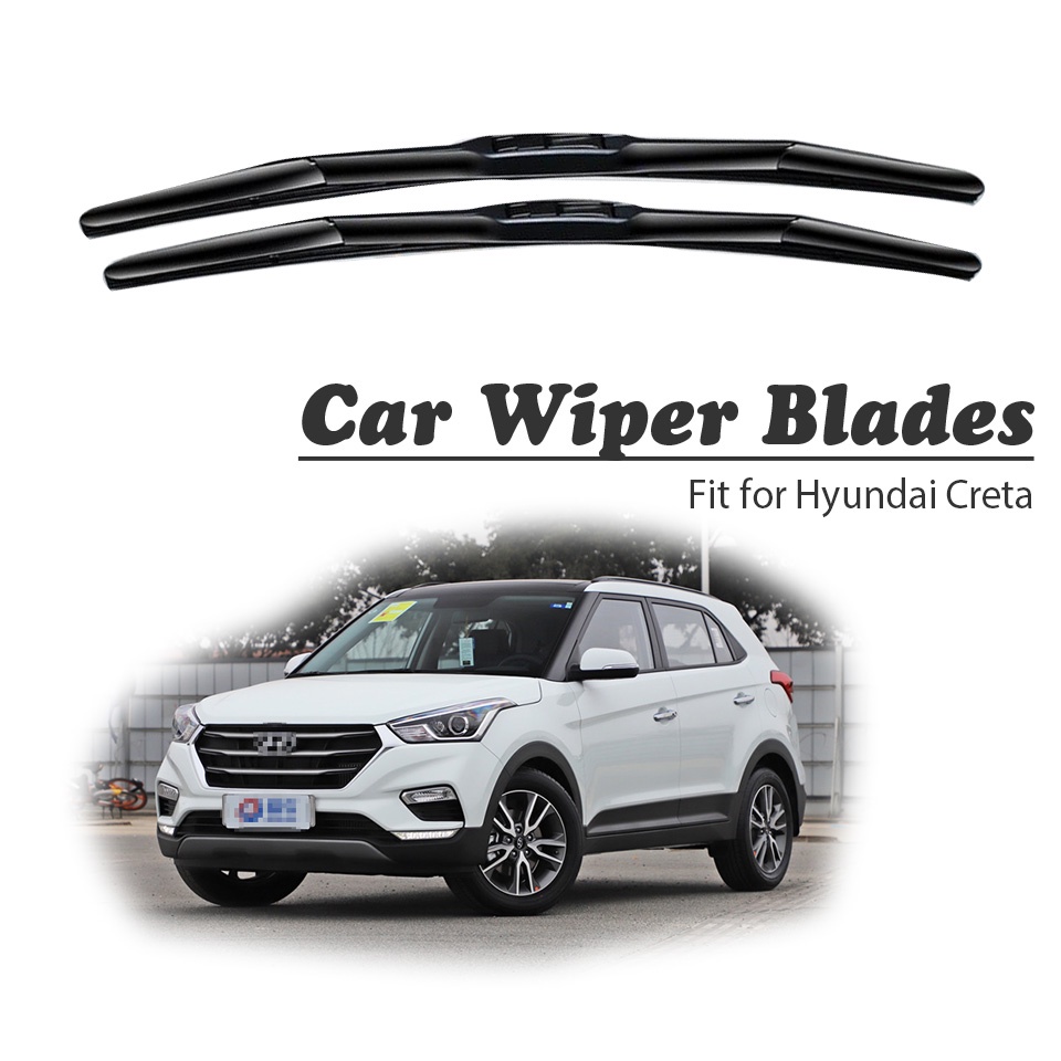 1 Set Karet Wiper Kaca Depan Mobil Untuk Hyundai Creta ix25 2018 2017 2016 2015 2014