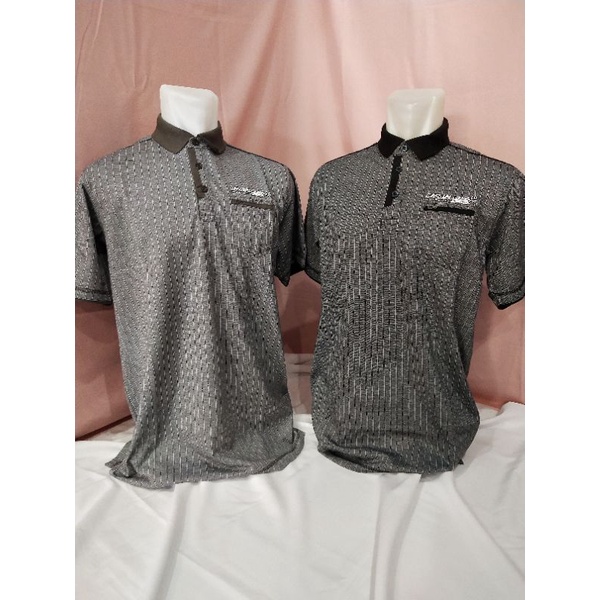 Kaos ie tuna kerah casual motif lengan pendek jumbo XXL