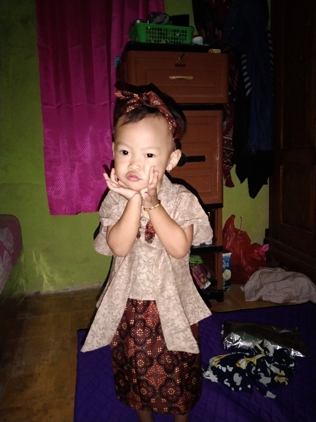 Kebaya Batik Anak (6 Bln-7 Tahun) Sml 3 Ukuran | Setelan Batik Anak | Kebaya Batik