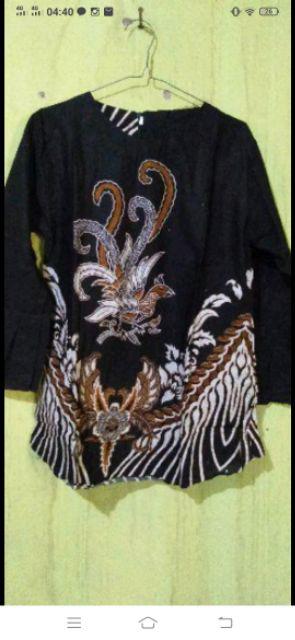 Batik Dolby Dolbi Dobby Doby Tenun Sutra Tulis Katun Atbm Baron Atasan Batik Wanita Sogan Srg308