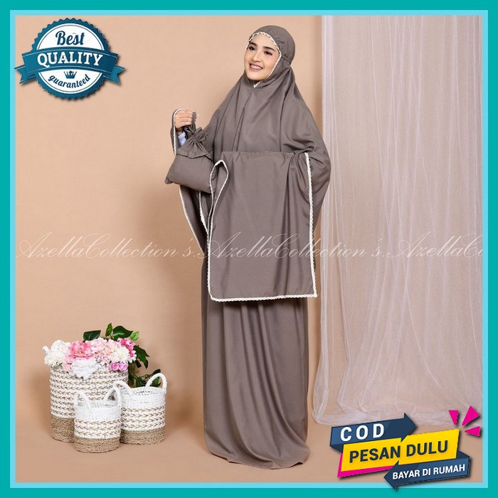 Mukena Andin Dewasa Sutra Velvet Original Jumbo Renda Mewah Mukenah Dewasa Terbaru Rukuh Adem Kekini
