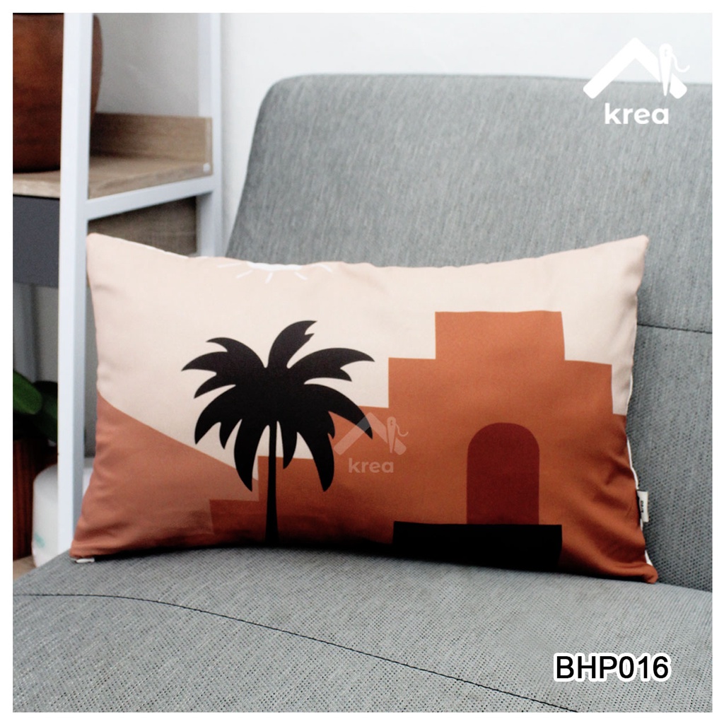 SARUNG BANTAL AESTHETIC COKLAT PREMIUM MINIMALIS UKURAN 40X40 - 45x45 - 50x50 - 30x50