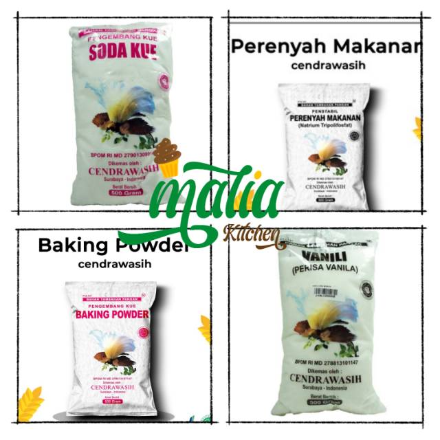 

Baking powder vanili soda cendrawasih 500 gram original