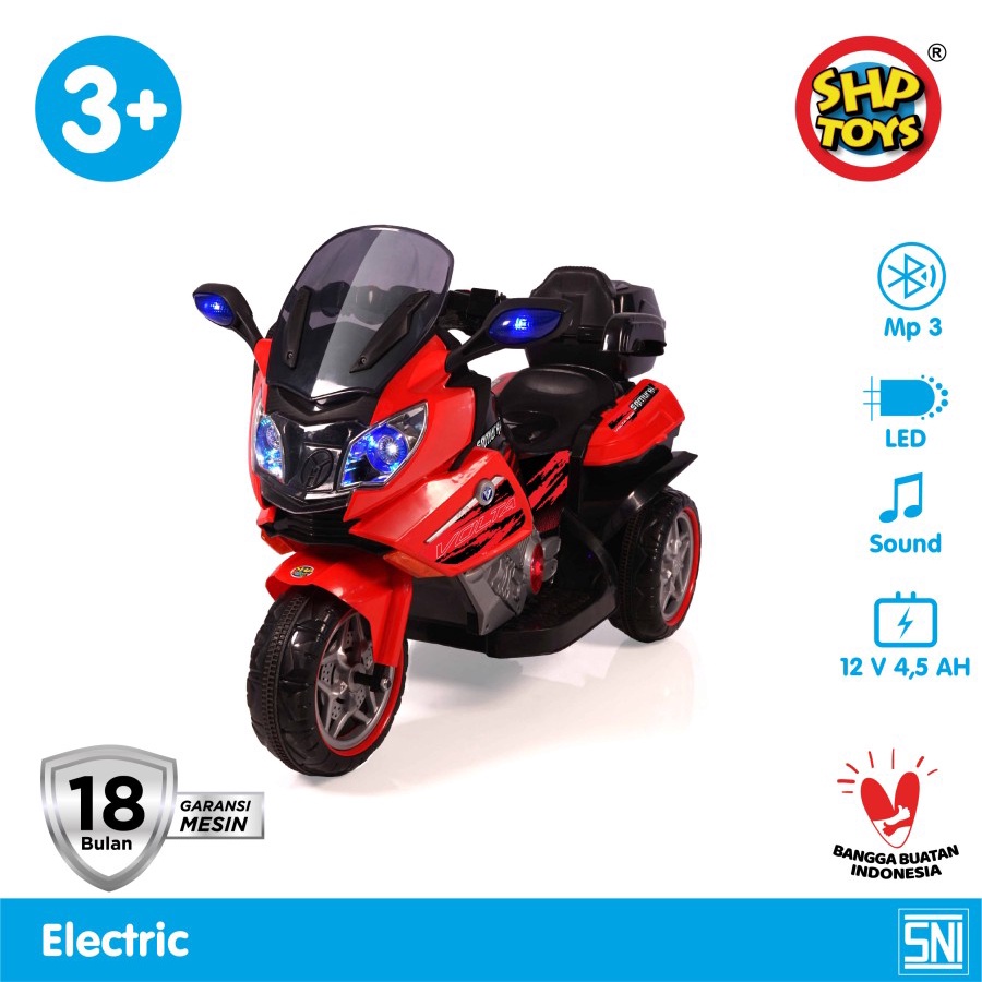 Maenan motor-motoran anak Motor Aki SHP TOYS VOLTA 5021 SAMURAI - Merah