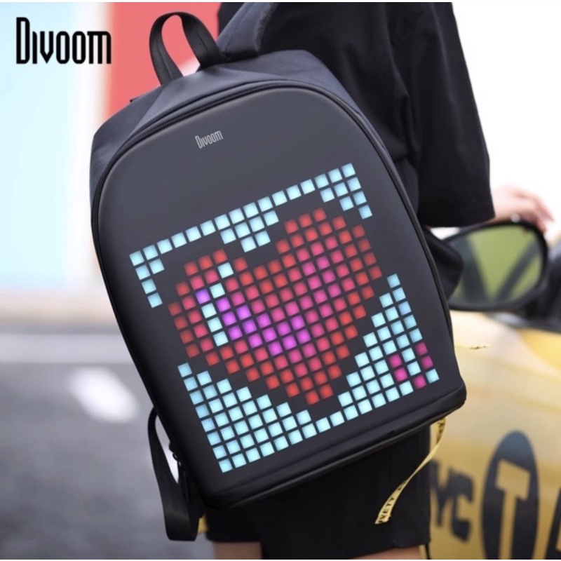 Tas Divoom Smart Backpack Pixel Art LED App control Bluetooth